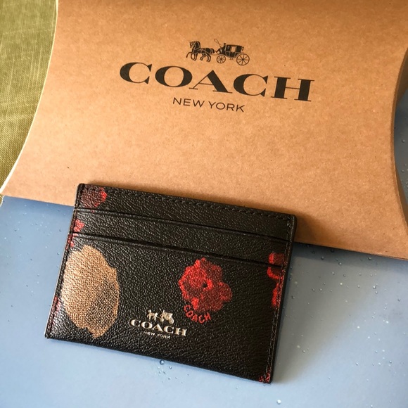 Coach Accessories - Coach Halftone Floral Slim Card Case/New